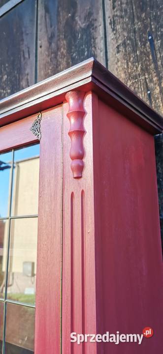 czerwony satynowy kredens barek biblioteczka 122cm Rzeszów sprzedam