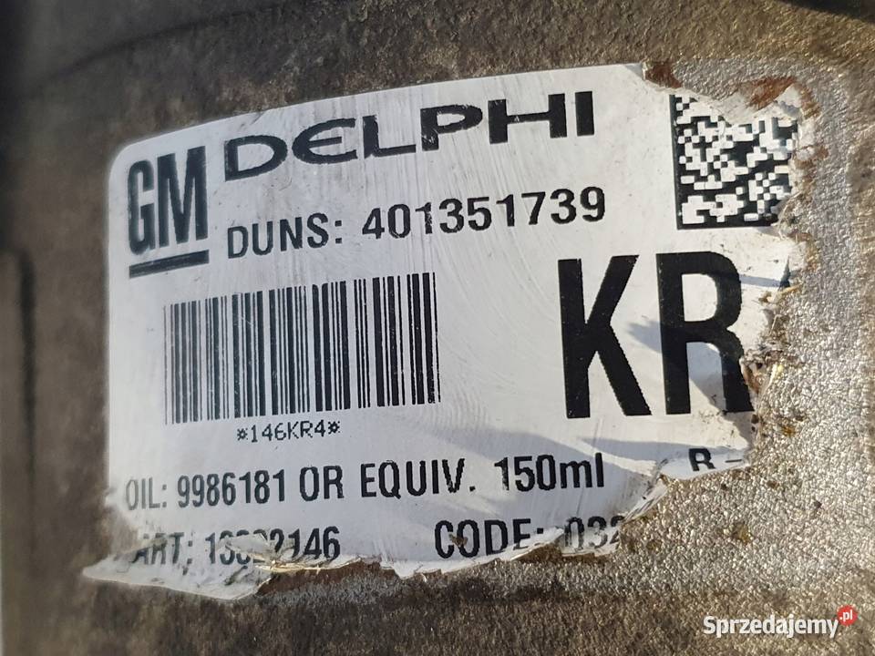 SPRĘŻARKA KLIMATYZACJI Opel Astra III H 14 16V Chełm sprzedam