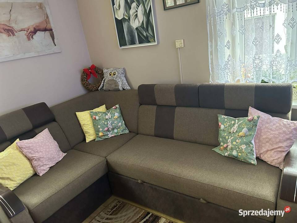 Narożnik z funkcją spania Banie sprzedam