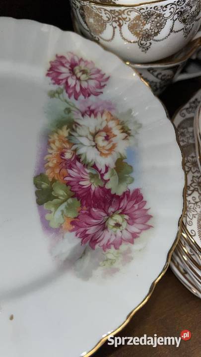 Filiżanka z talerzykiem deserowym Secesja Syg Gdańsk