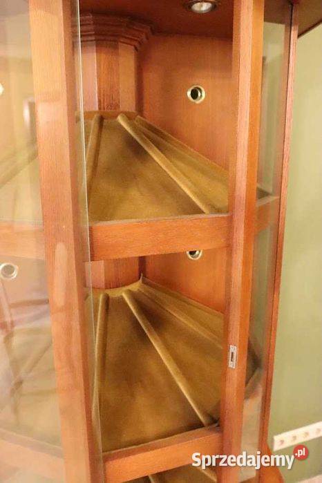 Ekskluzywna witryna na wino drewno szkło śląskie Góra