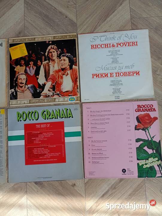 Zestaw 8 płyt winylowych LP Włoskie Przeboje Płyty i kasety lubuskie Krosno Odrzańskie