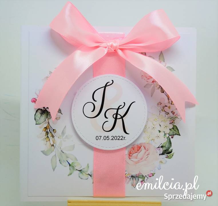 Zaproszenia w kolorze fuksji Ślub Wedding Zielona Góra