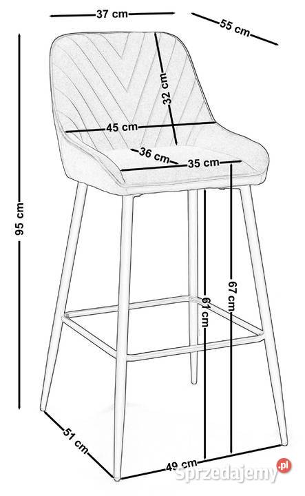 Ciemnobeżowy Hoker Tapicerowany Vasto Wysyłka 49cm Tarchały Małe