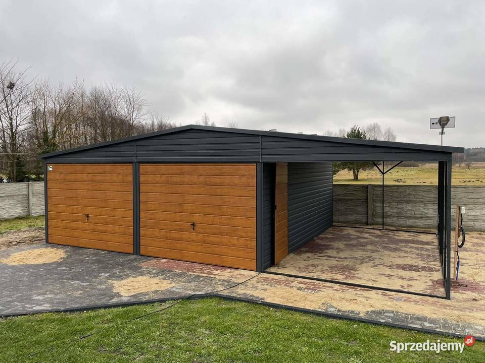 Garaż blaszany wiata Wzmocniony PROFILAMI Lublin