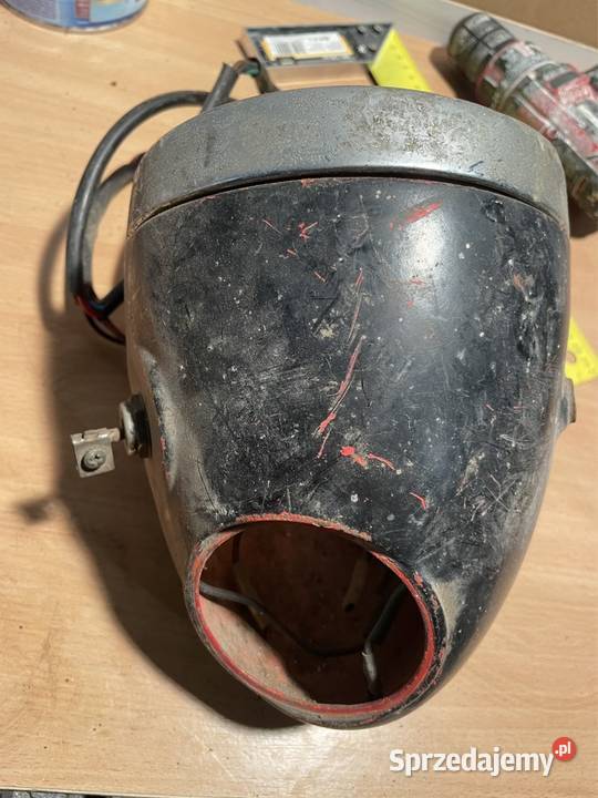 Lampa Wsk gil garbuska stacyjka ramka metalowa