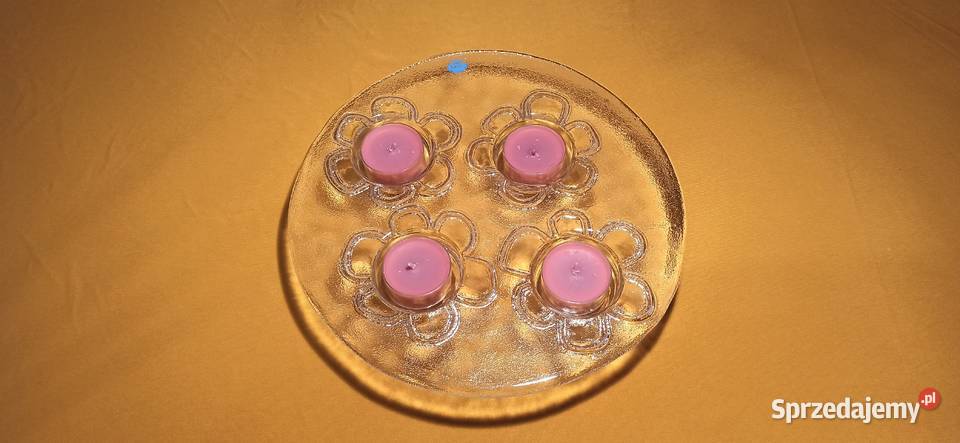 Finlandia szkło artystyczne MERI LASI świecznik Jasień sprzedam