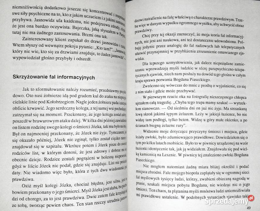 Moje widzenie świata Parapsychologia w życiu O Chełm