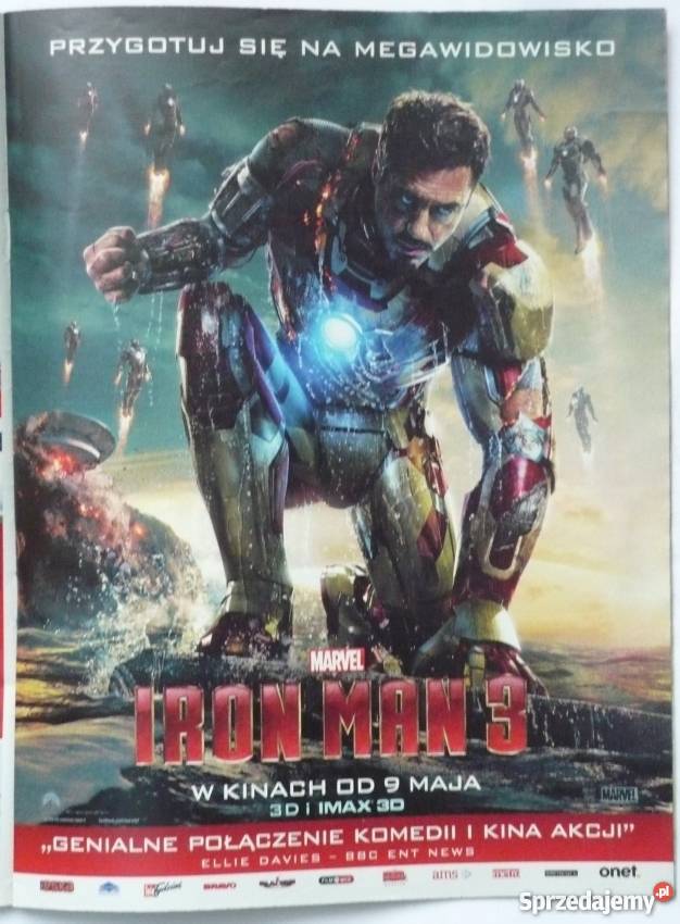 PLAKAT A4 IRON MAN 3 BRAVO SPORT Bydgoszcz