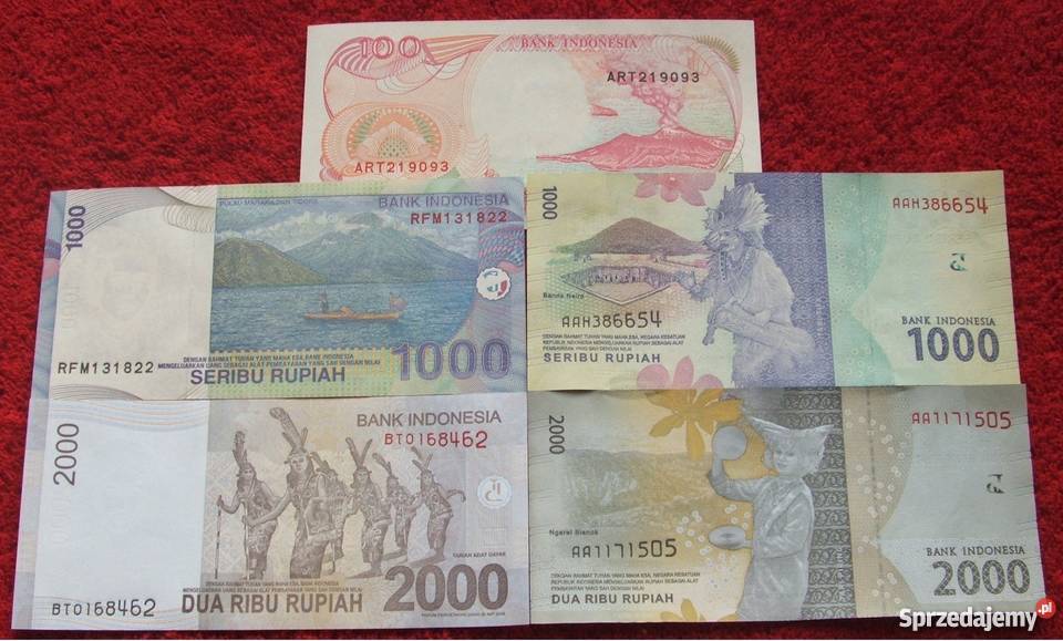 INDONEZJA 3 Kolekcjonerskie Banknoty Zestaw 5 Katowice