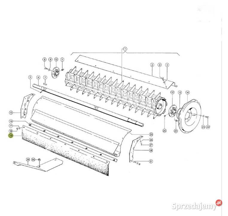 Osłona gumowa klepiskiem Claas Lexion Mega