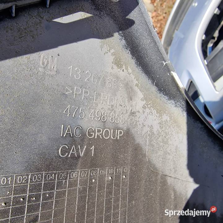 OPEL MERIVA B 4 1014 ZDERZAK PRZÓD PRZEDNI Bieleń