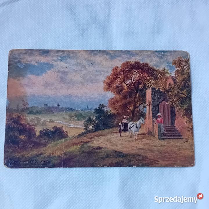 Pocztówka produkcji polskiej wysłana w 1927 r Koźminek