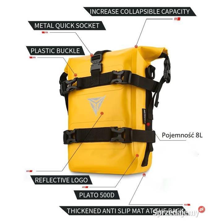 Torba na Gmole 8L Wodoodporna Motowolf Sieradz