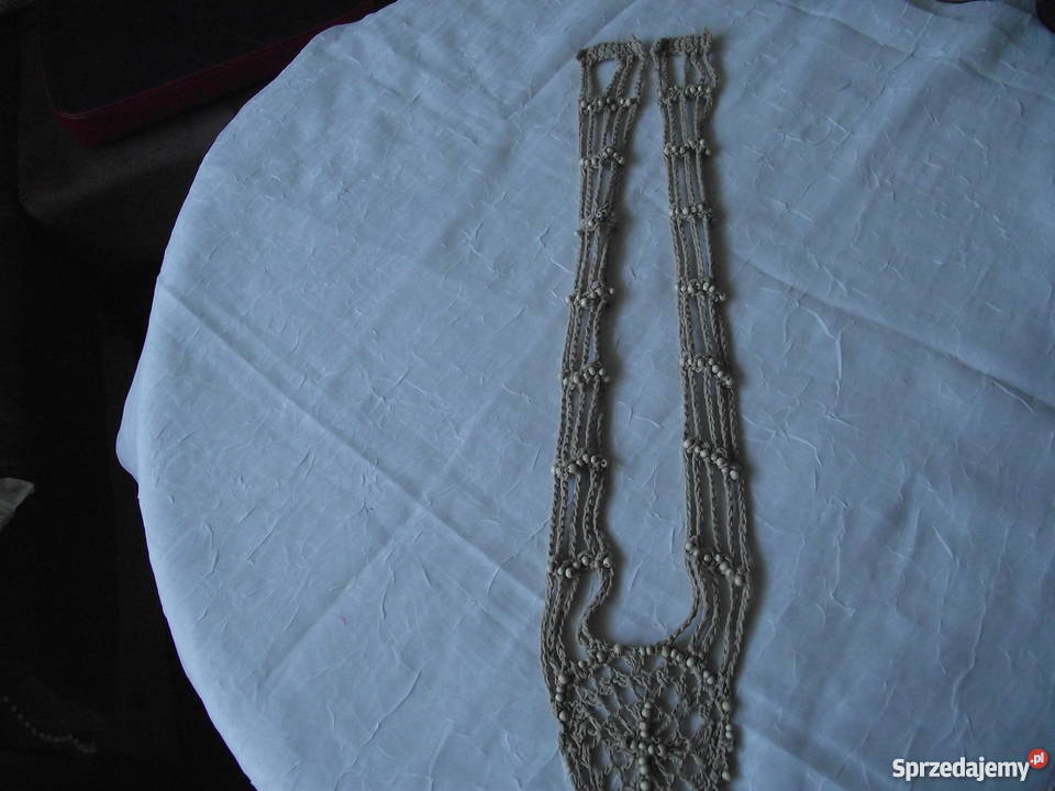 BAWEŁNIANY AUTORSKI NASZYJNIK PIASEK PUSTYNI Piła