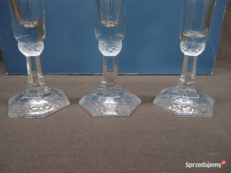 Świeczniki Rosenthal Maria Kryształowa sygnowane Porcelana i szkło Kalisz