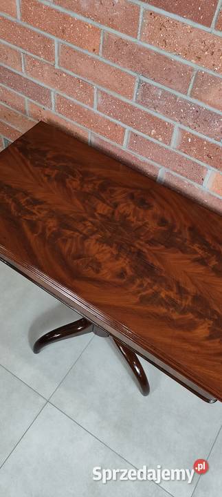 Piękny stolik karciany biedermeier antyk Łagów