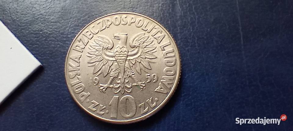 Stare monety 10 złotych 1959 Kopernik PRL Polska podkarpackie Lesko