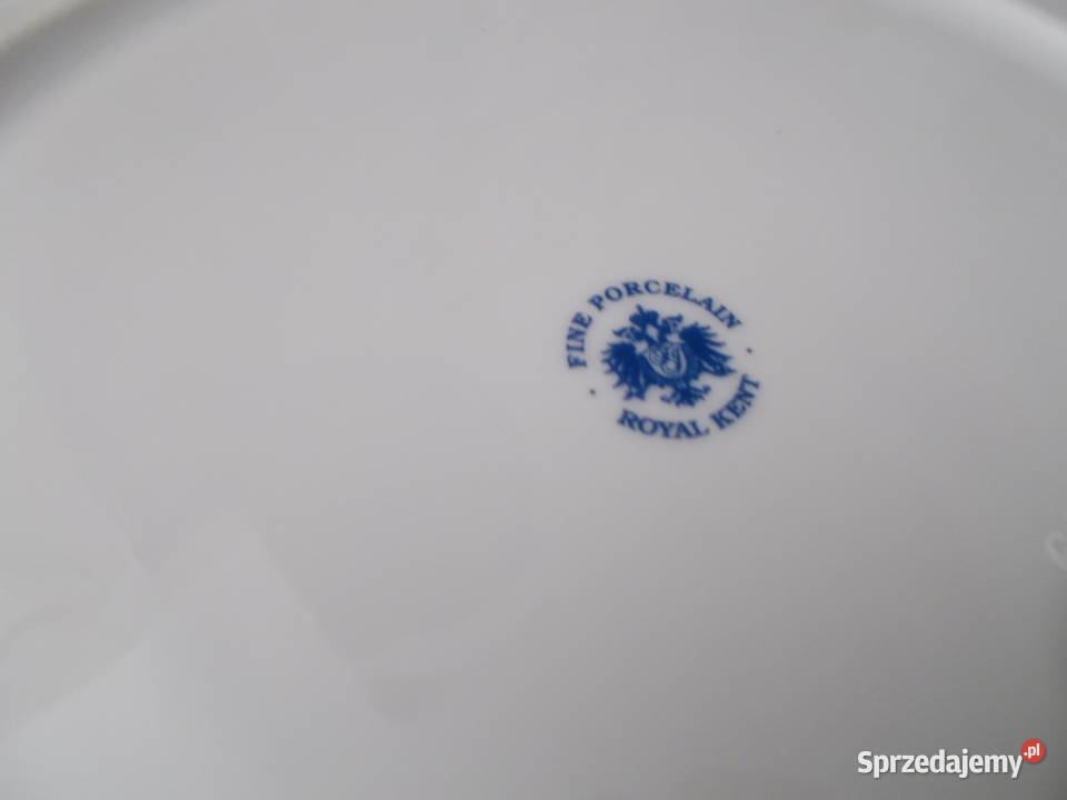 Luksusowa Porcelana Royal Kent Talerze Vintage Szczecin sprzedam
