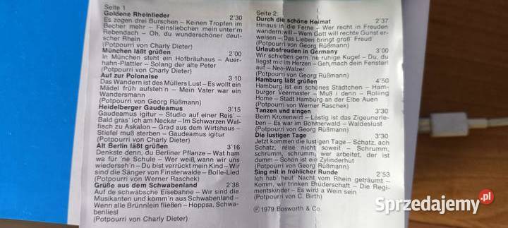 Najlepsze dawne piosenki niemieckieDurch Die Gliwice