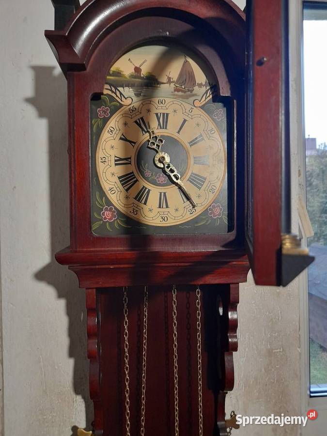Wiszący zegar ścienny holenderski duży Rzeszów