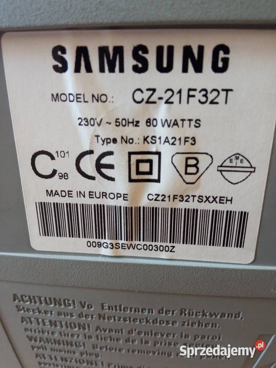 Telewizor Samsung 21 Telewizory Zbydniów sprzedam