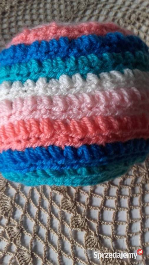 KOLOROWA WŁÓCZKOWA CZAPECZKA Piła