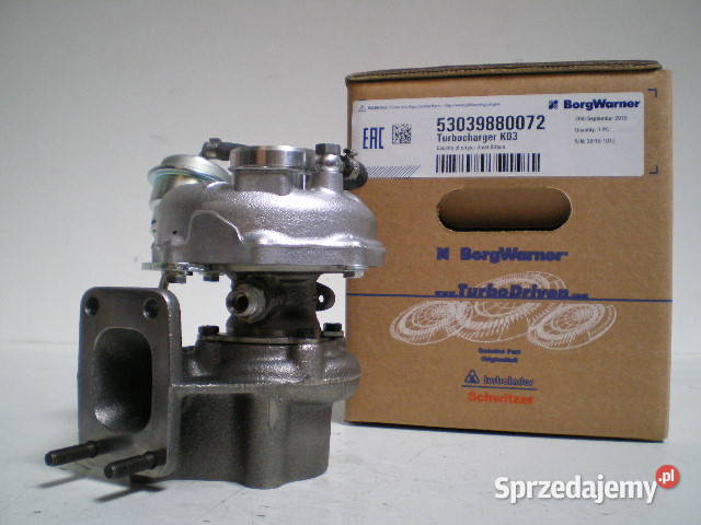 Nowa Turbosprężarka BorgWarner KKK 53039880072 Siedlce