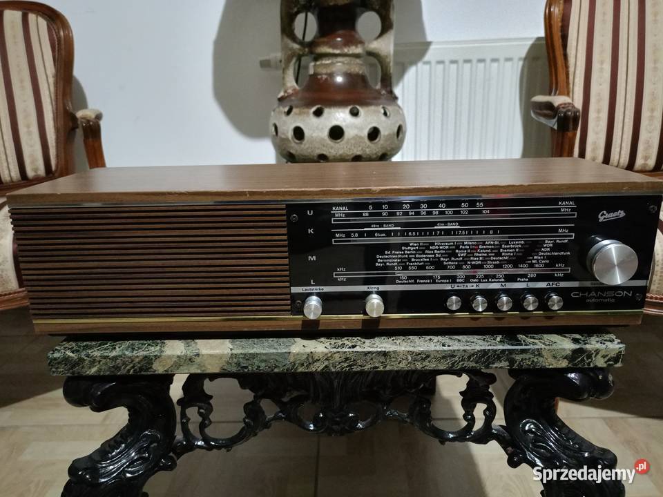 Zabytkowe Radio Graetz CHANSON Germany Vintage wielkopolskie Drawski Młyn