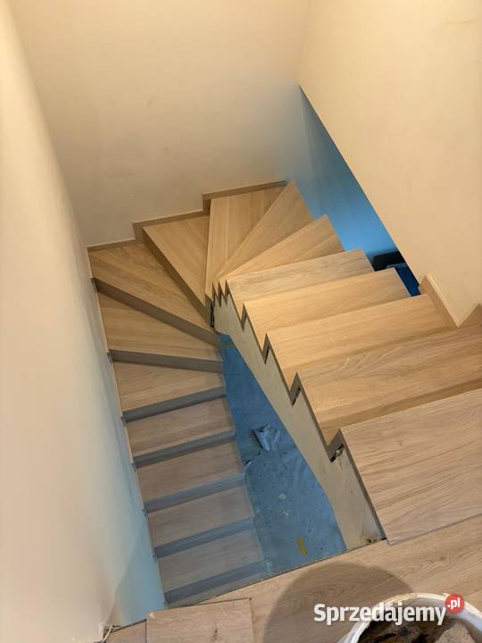Schody drewniane trepy DĘBOWE JESIONOWE małopolskie Libusza