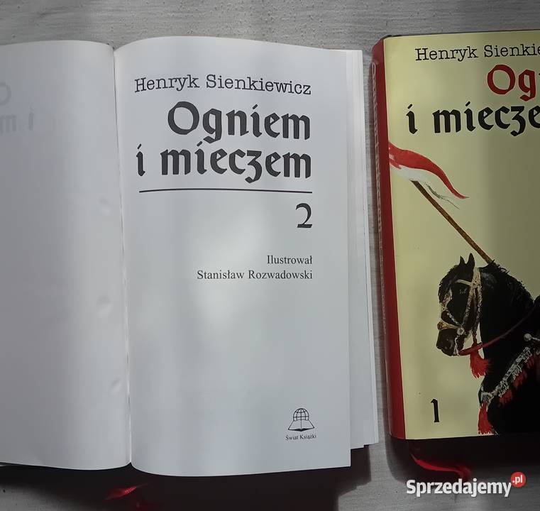 Henryk Sienkiewicz Ogniem i mieczem Świat Antykwariat wielkopolskie Koźminek