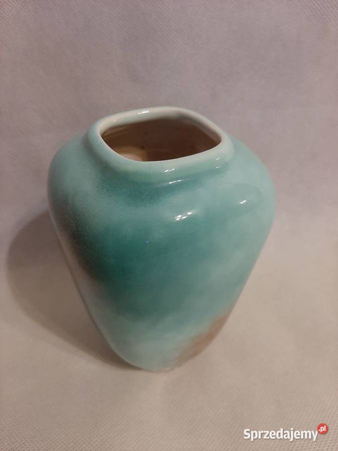 Śliczny ceramiczny wazonik niemiecki sygnowany Inowrocław