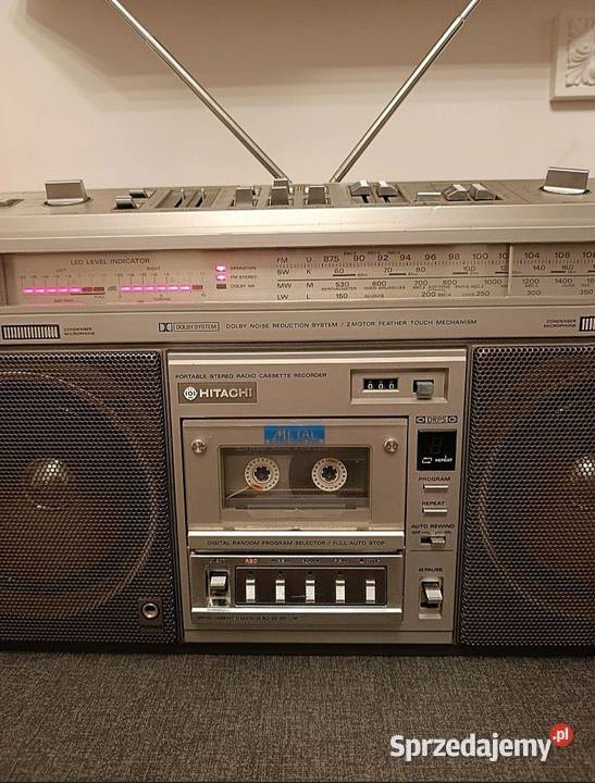 Boombox HITACHI TRK 8800 Najwyższy Model 1982 r Węgorzewo