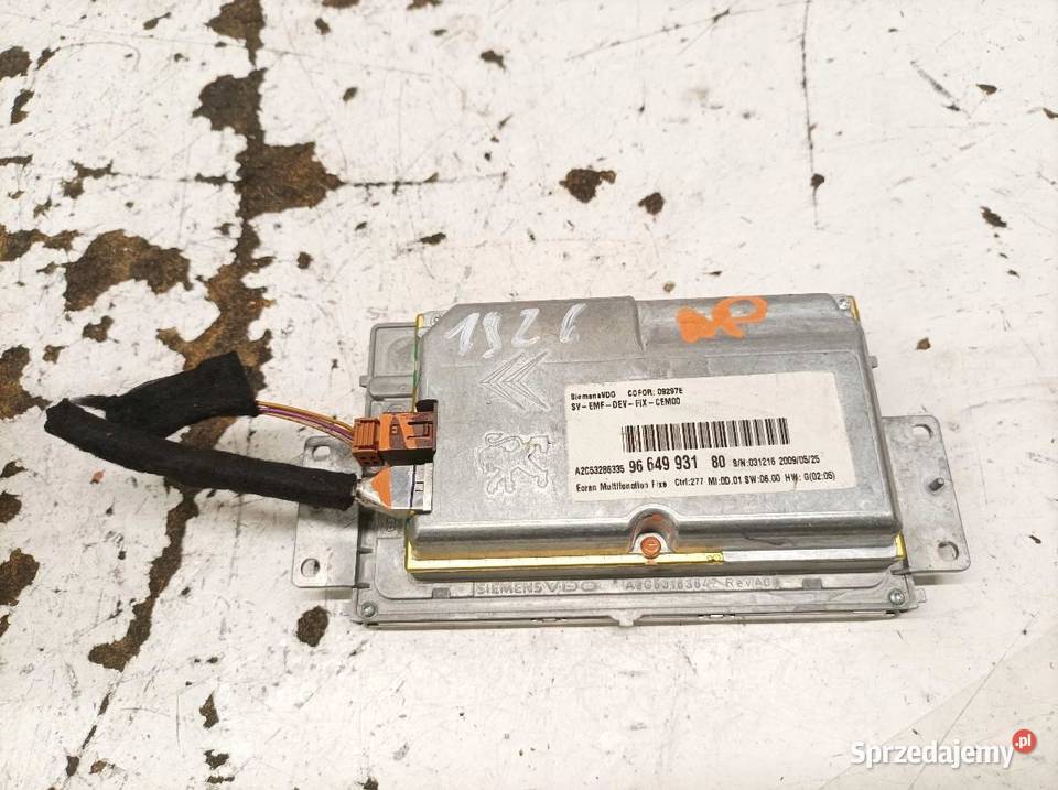 WYŚWIETLACZ 9664993180 Peugeot 407 I 20042010