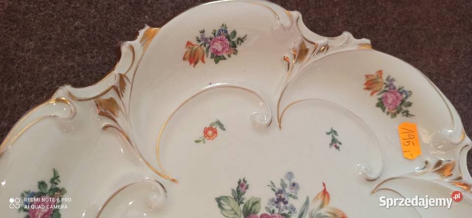 Paterka w kolorze ecru Ilmenau Made in Germany Porcelana i szkło pomorskie Gdańsk