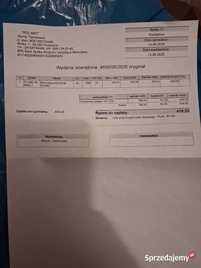 Wałek wom Poddębice