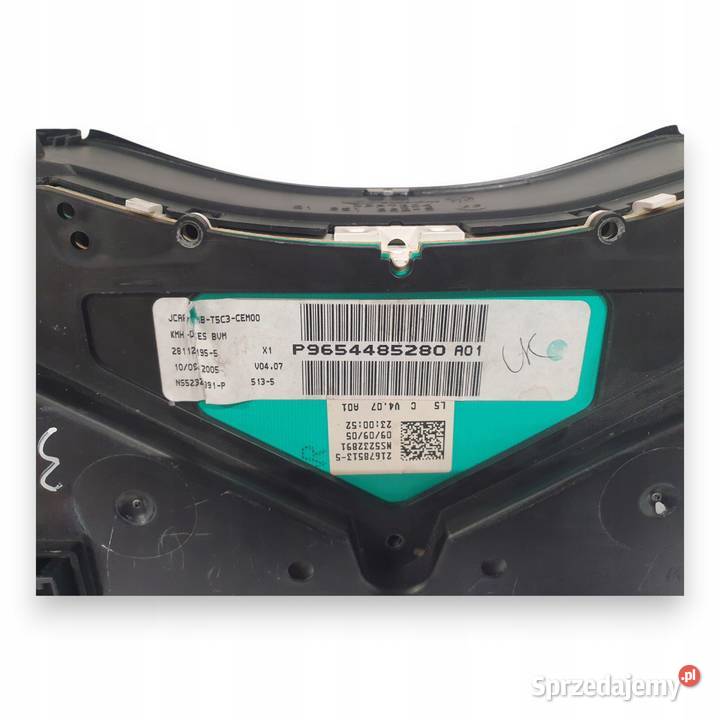 LICZNIK ZEGARY P9654485280 Peugeot 307 14 16 20 Chełm