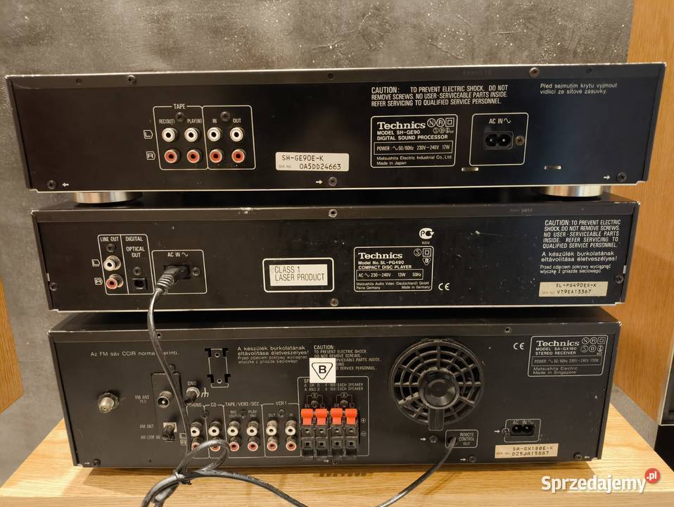 Technics 180Procesor 90 CD 490gramofonBang sprzedam