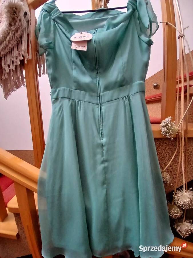 Elegancka zwiewna sukienka miętowa ORSAY 38 40 Nowy Sącz