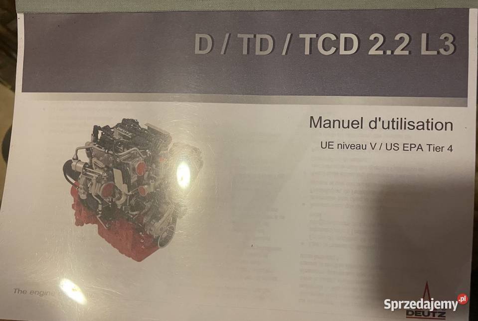 Instrukcja obsługi silnik D TD TCD 22 L3 Chełmiec