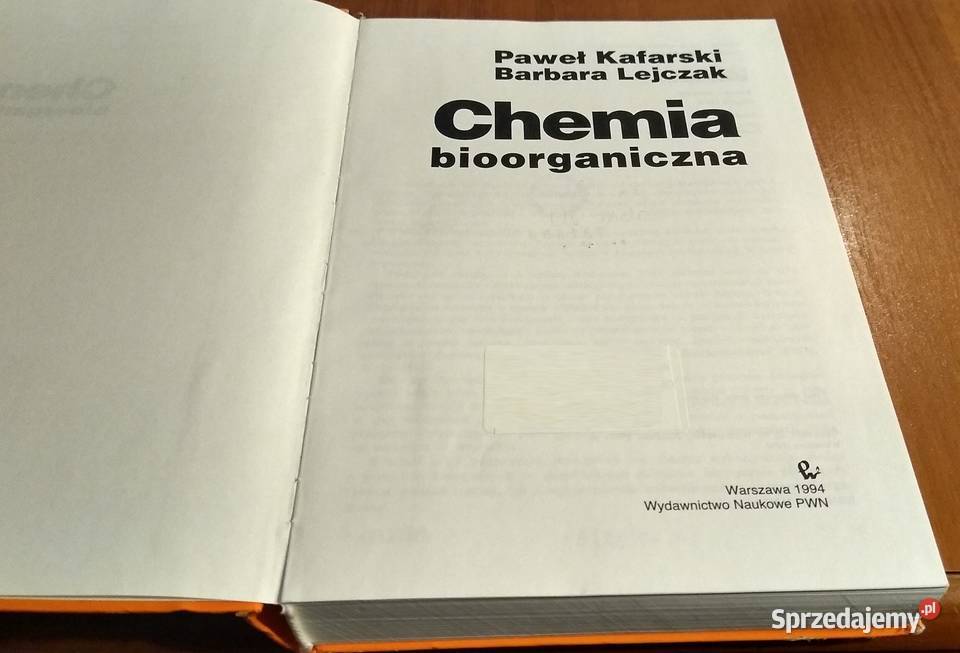Chemia Bioorganiczna Barbara Lejczak Paweł