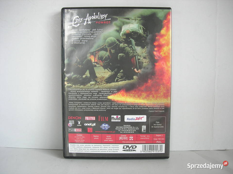 Film dvd Czas Apokalipsy Powrót F F Coppola Bełchatów sprzedam