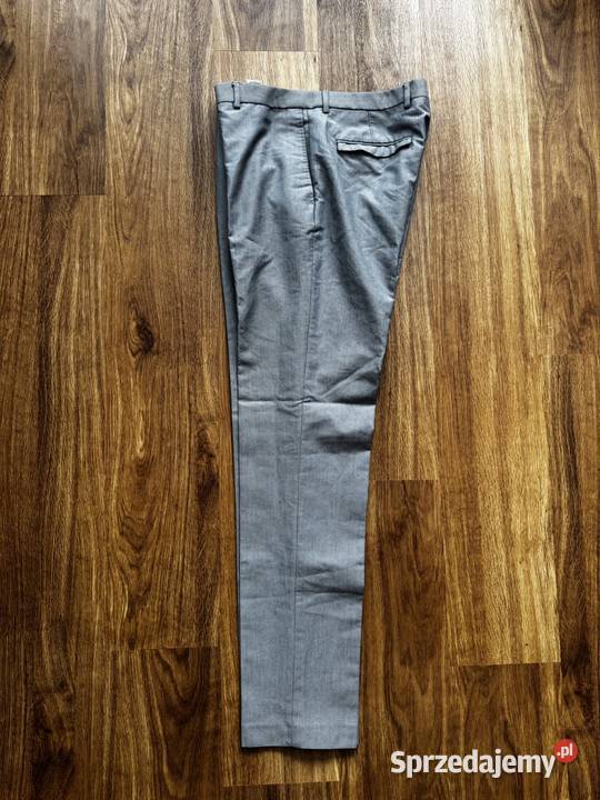 ZARA spodnie męskie eleganckie szare szary/srebrny Gdańsk