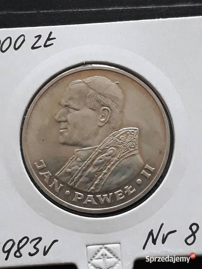 1000 Papież Jan Paweł II1983 r 8 Mennicze