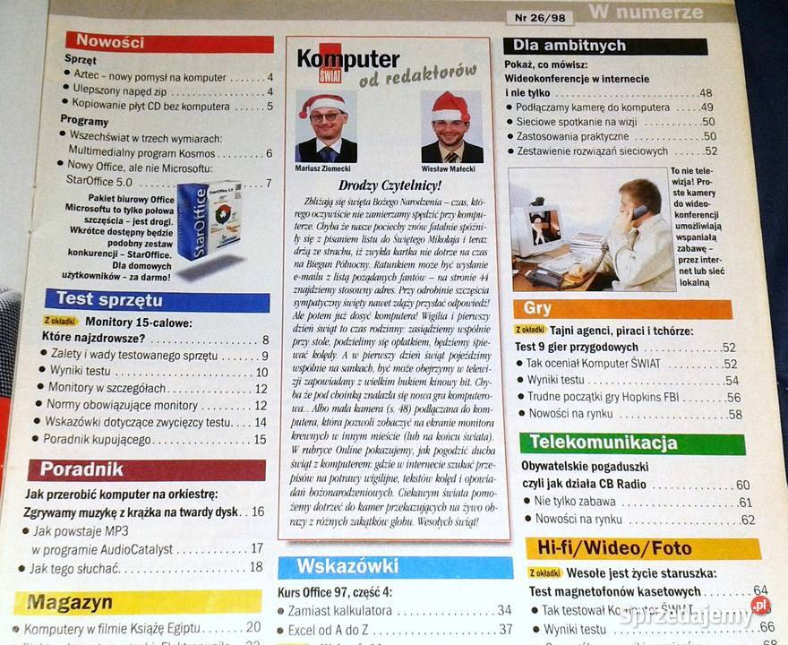 Komputer świat Windows zamiast rózgi 2606 1998 lubelskie