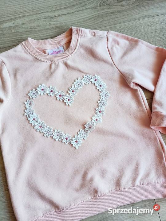 Bluza dziecięca różowa z kwiatami 98 mazowieckie Płock