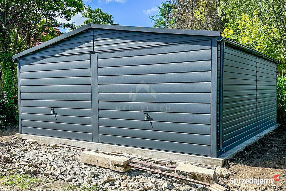 Garaż Blaszany 6x58m 2x Brama Uchylna Rynny blacha dolnośląskie Legnica sprzedam