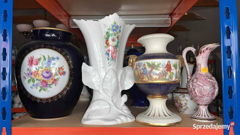 Wazon Ilmenau Germany Echt Kobalt Bukiet kwiatów Gdańsk sprzedam