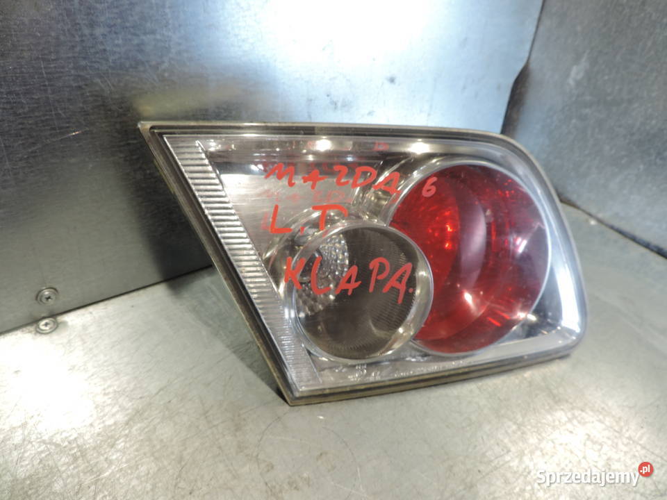 LAMPA LEWY TYŁ W KLAPE MAZDA 6 SEDAN osobowe Nowy Sącz sprzedam