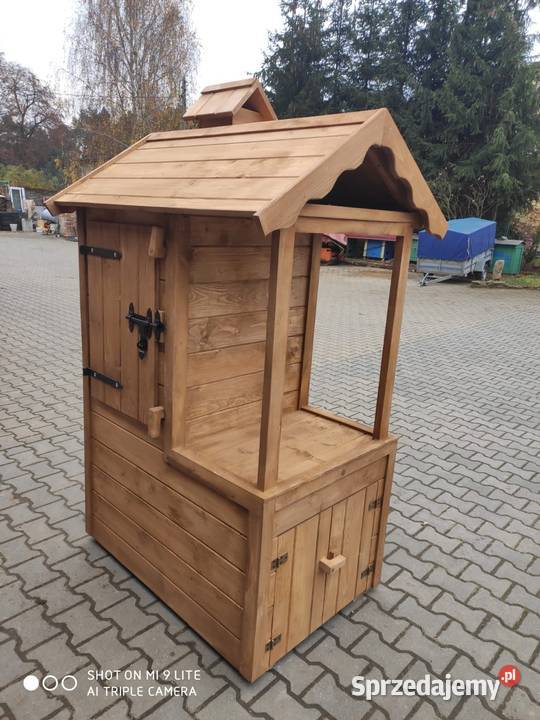 Wędzarnia ogrodowa drewniana podwójne ściany Bliżyn